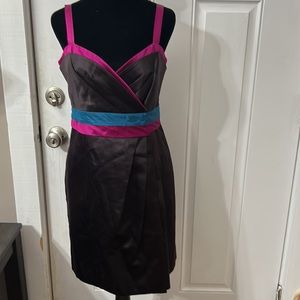 Marc by Marc Jacobs Aspen satin Avery silk blend wrap dress cocktail Women’s 6